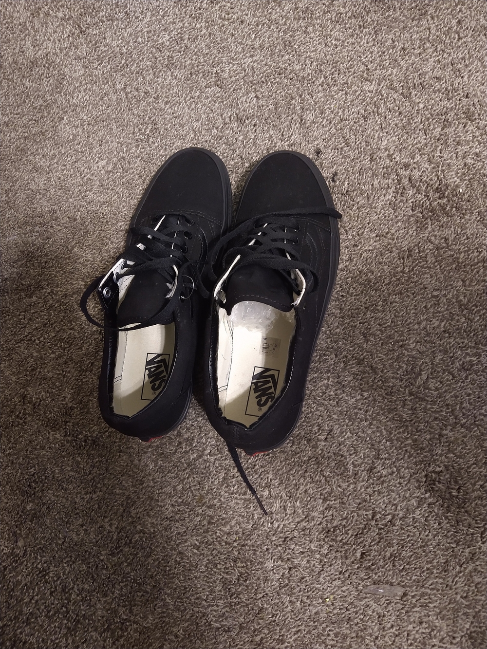 Vans Black Low-Top Canvas Sneakers